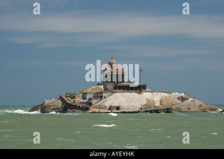 Vivekananda Memorial Rock dans le sud de l'Inde Kanyakumari Banque D'Images