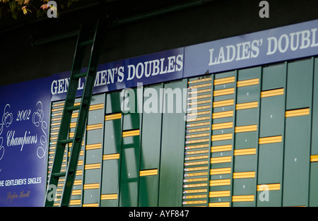 Tableau de Wimbledon Tennis 2004 England UK Banque D'Images