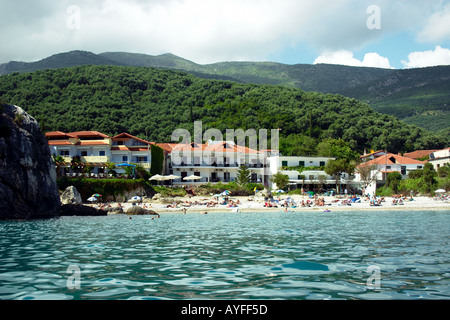 La plage de Parga Greece Banque D'Images