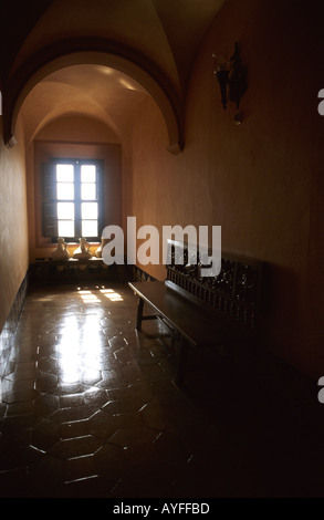 Une vue sur l'intérieur de l'Hôtel Parador de Arcos de la Frontera Banque D'Images