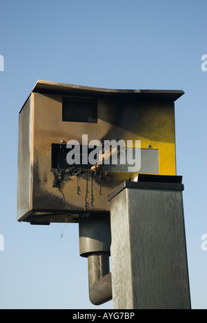 Speed camera saboté Banque D'Images