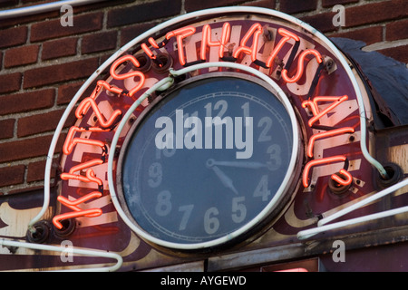 Avant de Katz delicatessen avec Neon Sign New York NY USA Banque D'Images