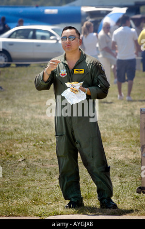 Soldat à l'Air Show à Selfridge Air Force Base Mt Mount Clemens Michigan MI Banque D'Images