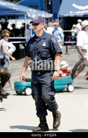 Soldat à l'Air Show à Selfridge Air Force Base Mt Mount Clemens Michigan MI Banque D'Images