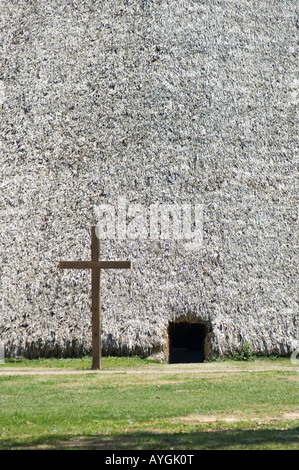 Mission San Luis de Apalachee Floride Tallahassee et indiennes de la communauté espagnole Banque D'Images