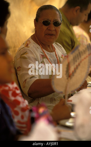 Tonga Les membres de la famille royale pour assister à une partie Banque D'Images