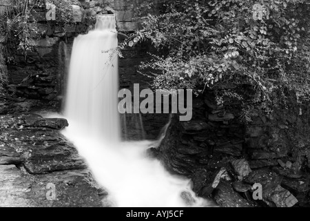 Chute d'un canal de lors d'une guerre civile Mill Damn dans Roswell GA USA Banque D'Images