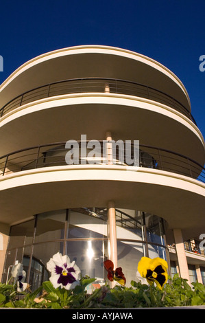 De La Warr Pavilion Bexhill-on-Sea, East Sussex. Vue vers le nord, Photo par Jim Holden. Banque D'Images