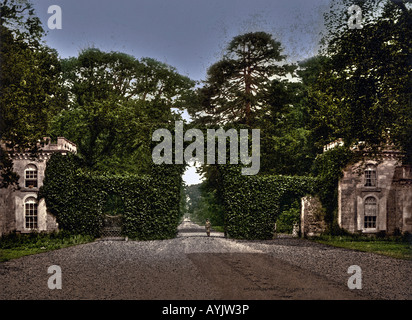 Porte d'entrée Château Eglinton Irvine Ayrshire du nord de l'Écosse Banque D'Images