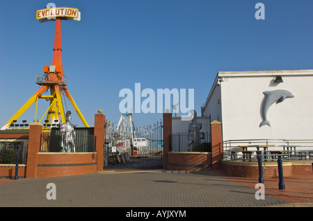 Barry Island Pleasure park à l'île de Barry au pays de Galles Banque D'Images