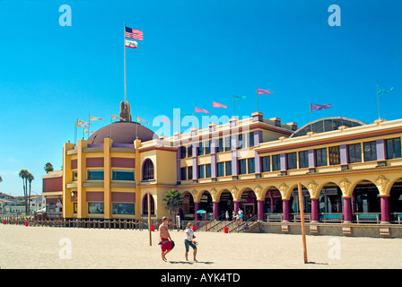 California Santa Cruz Beach Boardwalk amusement park Casino d'extérieur de bâtiment Banque D'Images