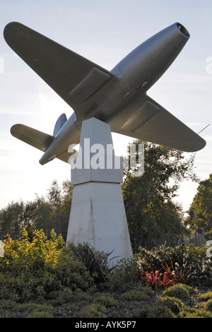 Sir Frank Whittle's Memorial Farnborough Banque D'Images