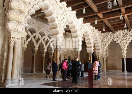 Aljaferia, gouvernement régional d'Aragon, Saragosse, Espagne Banque D'Images