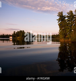 Le lac des Bois, Ontario, Canada Banque D'Images