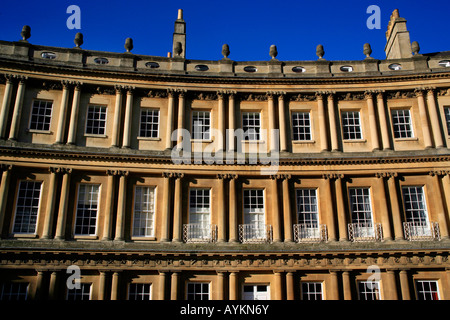 L'architecture géorgienne du cirque, Bath, Somerset, Angleterre Banque D'Images