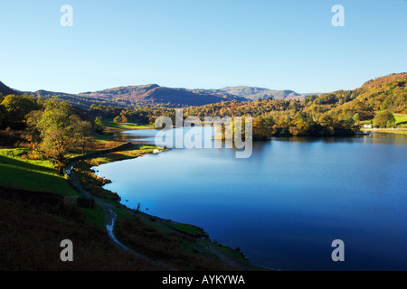 Après-midi d'automne à Rydal Water à l'égard de l'argent et comment le Sergent Man Banque D'Images