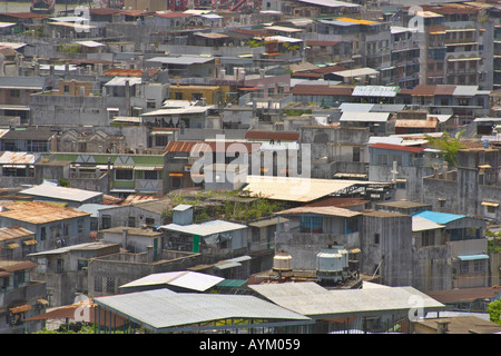 Bidonville près du bord de mer à Macao, Chine Banque D'Images