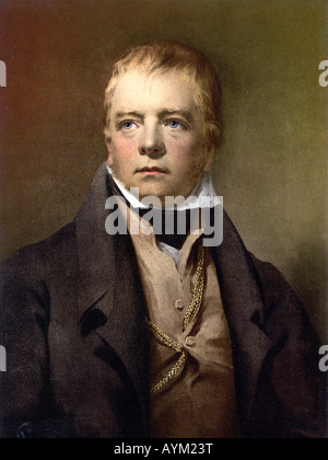 Portrait de Sir Walter Scott Banque D'Images