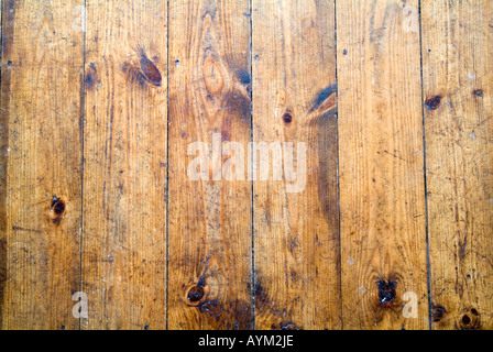 Close up of wooden floorboards Banque D'Images