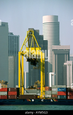 Dépôt de conteneurs du port de Singapour Banque D'Images