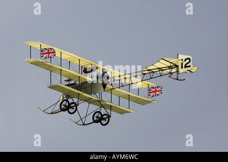 Une vieille machine volante edwardian l'Avro Triplane vintage aircraft Banque D'Images