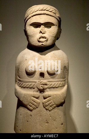 Déesse de l'Huaxteca dans le musée d'anthropologie nationale à Chapultepec Mexico City Banque D'Images