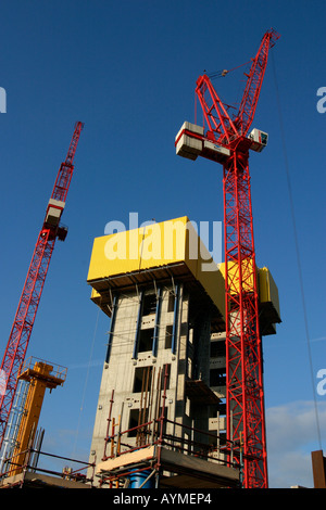 Bridgewater Place en construction sur les champs à proximité de Camp Quai Grenier Neville Street Leeds Angleterre Banque D'Images