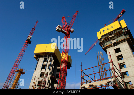 Bridgewater Place en construction sur les champs à proximité de Camp Quai Grenier Neville Street Leeds Angleterre Banque D'Images