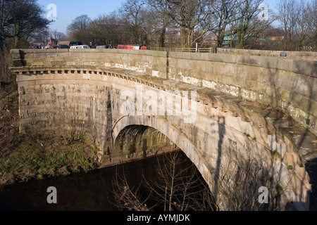 L'Aqueduc de Wyre portant le Canal de Lancaster sur la rivière Wyre à Garstang Banque D'Images