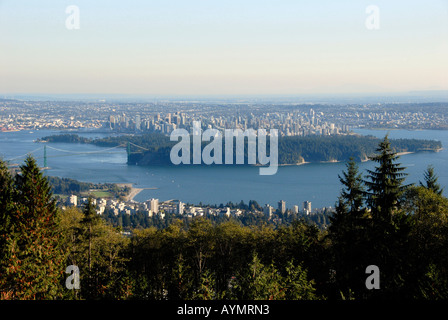 Vancouver de Cypress Bowl Road Port de Vancouver British Columbia Canada Banque D'Images