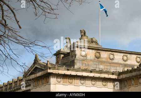 Toit de la Royal Scottish Academy, Édimbourg Banque D'Images