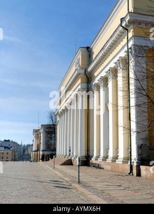 La bibliothèque de l'Université de Helsinki, Finlande, Europe. 1840, l'architecte Carl Ludvig Engel. Banque D'Images