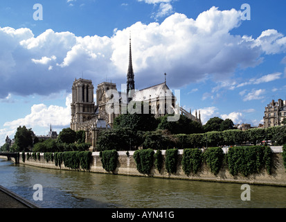 Europe Europa Frankreich France français Paris Notre Dame Seine Banque D'Images