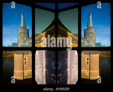 Château Hoensbroek, Heerlen, Pays-Bas Banque D'Images