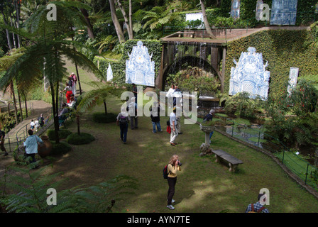 Jardins botaniques, Funchal, Madère, Portugal. Banque D'Images