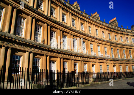 L'architecture géorgienne du cirque, Bath, Somerset, Angleterre Banque D'Images