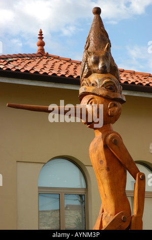 Statue de Pinocchio en Carpacco - Friuli Italie Banque D'Images