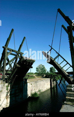 Le Pont de Langlois, près de Arles, Bouches-du-Rhône, France Banque D'Images