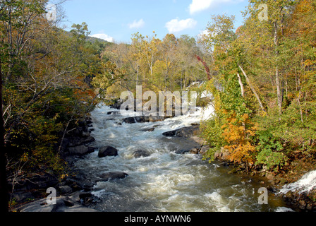 Vue de la rivière Housatonic dans Kent CT Banque D'Images