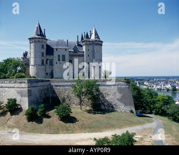 FRANCE Vallée de la Loire Saumur Banque D'Images