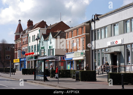Vert de l'église ouest, centre-ville de Redditch, Worcestershire, Angleterre, RU Banque D'Images