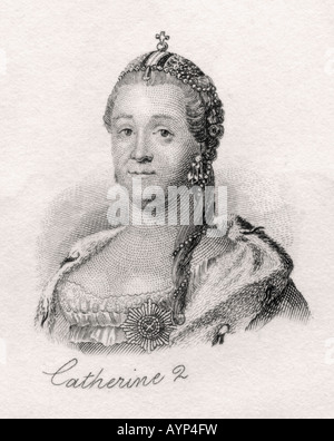 Catherine II la Grande 1729 1796 Banque D'Images