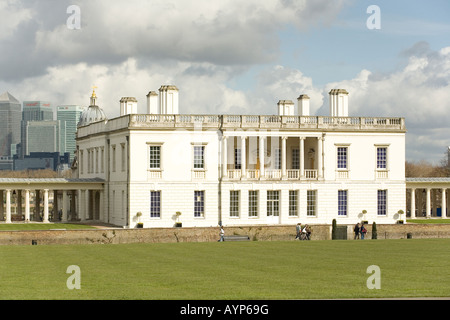 La Queens house , Greenwich, Londres, Angleterre. Banque D'Images