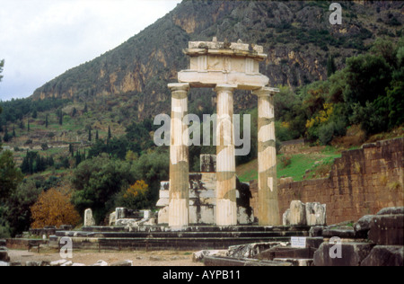 Le Tholos Delphes Grèce Banque D'Images