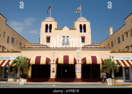 L'art déco Colony Hotel Delray Beach en Floride Banque D'Images