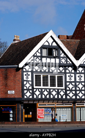 High Street, Worcester, Worcestershire, Angleterre, RU Banque D'Images