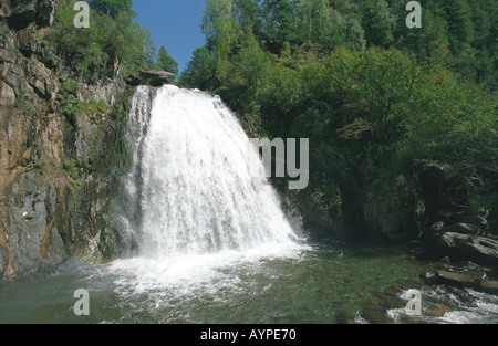 L'Altaï Sibérie Russie Cascade Corbu Banque D'Images