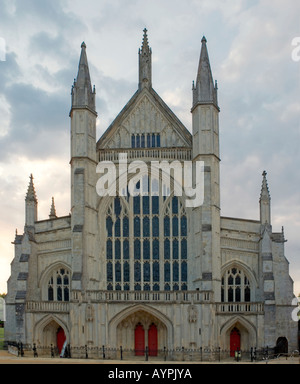 La cathédrale de Winchester West End Banque D'Images