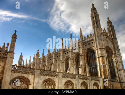 Chapelle du Kings College de Cambridge vue du King's Parade Banque D'Images