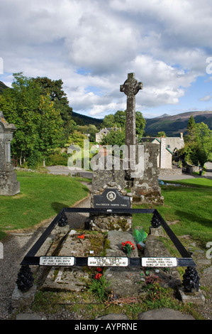 Tombe de Rob Roy Macgregor, sa femme Helen Mary et fils Robert et coll Balquidder Ecosse Banque D'Images